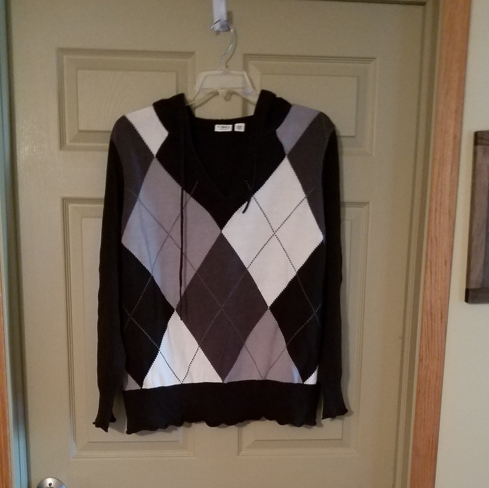 CaTO Plus size hooded sweater